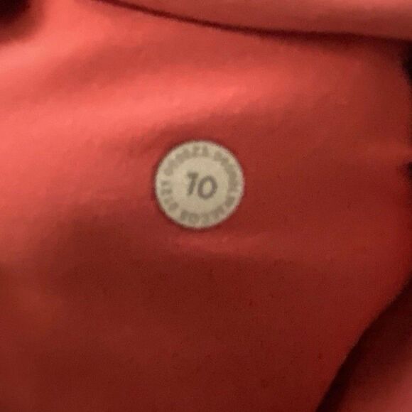 Lululemon AirWrap Hoodie Womens Size 10 Pink Punch Cropped Pullover Stretch - Picture 7 of 10
